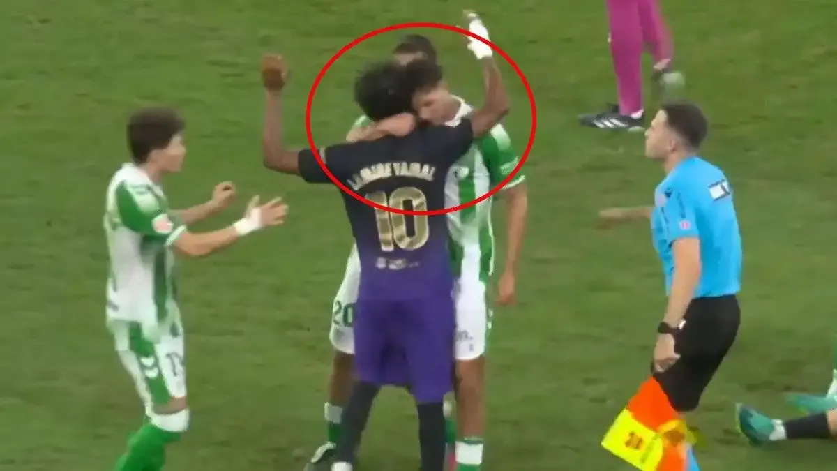 Real Betis-Barcelona maçında Lamine Yamal'a kafa atıldı