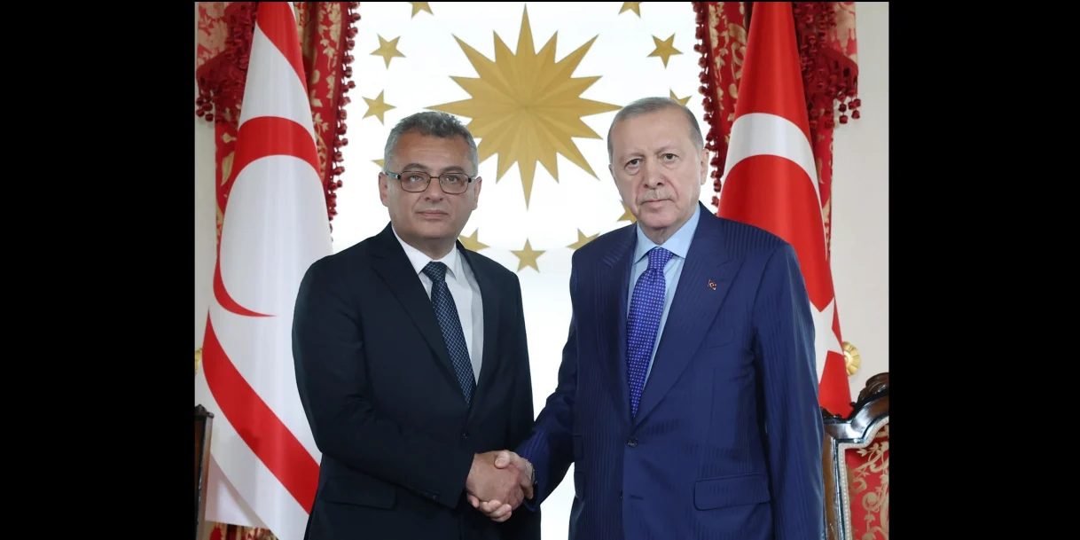 Temsili: Erdoğan, KKTC Cumhurbaşkanı Erhürman’ı Dolmabahçe’de kabul etti